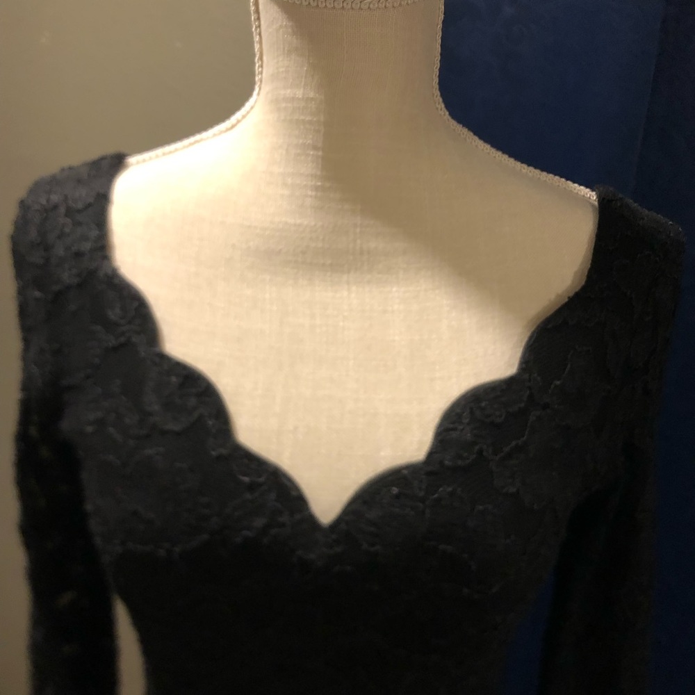 Black lace Evening Dress